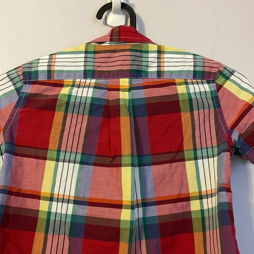 Ralph Lauren Cotton Plaid Button Down Shirt size 4T
